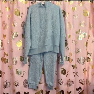 Quilted Blue Women's Hoodie